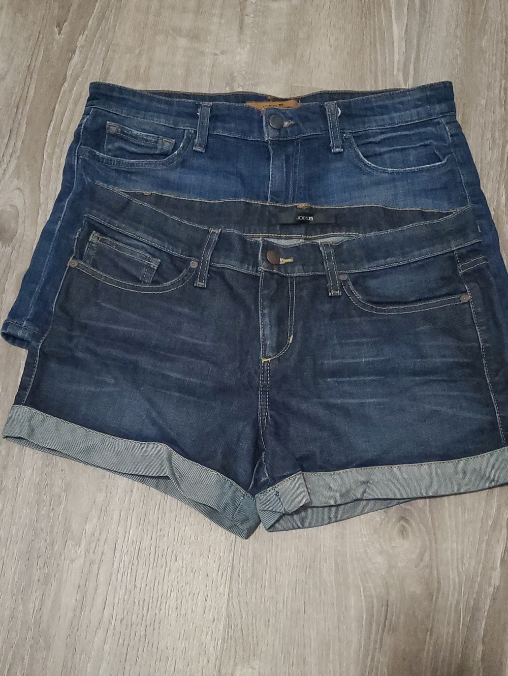 2 Pair Joe's Blue Denim Women's Shorts